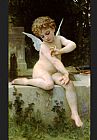 Cupid with a Butterfly by William Bouguereau